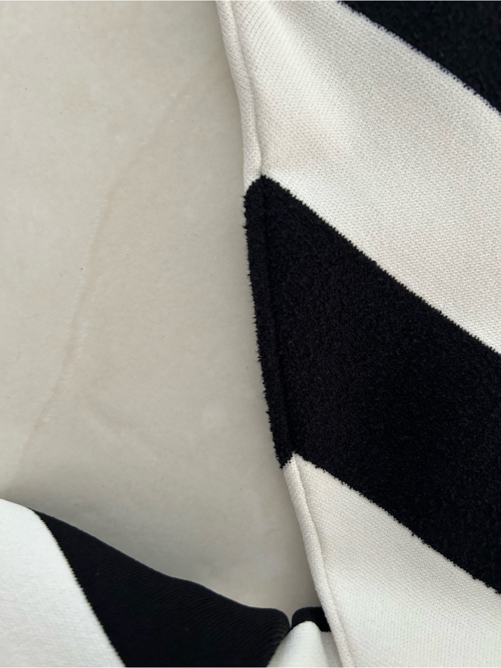 Christopher John Rogers Black and White Chevron Maxi Dress with Rainbow - Picture 6 of 7
